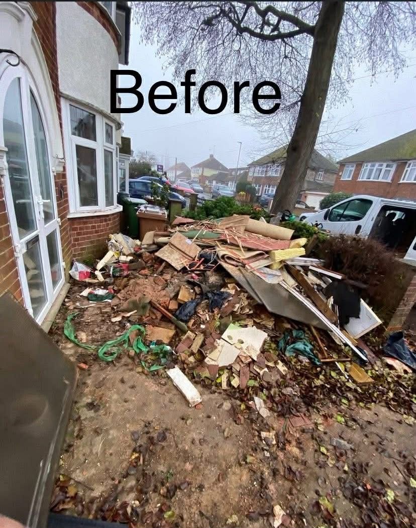 Rubbish clear-out before removal